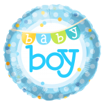 *Baby Boy Foil Balloon – 10 pack