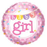 *Baby Girl Foil Balloon – 10 pack