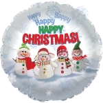 9" Christmas Foil Balloon – 10 pack