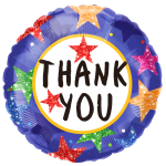 *9" Thank You Foil Balloon with Valve – 10 pack