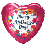 *9" Mother's Day Foil Balloon with Valve – 10 pack
