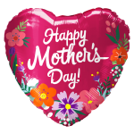 *9" Mother's Day Foil Balloon with Valve – 10 pack