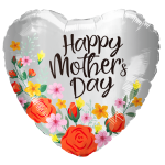 *9" Mother's Day Foil Balloon with Valve – 10 pack