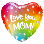 *9" Mother's Day Foil Balloon with Valve – 10 pack