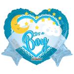 Baby Boy Foil Balloon – 5 pack