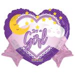 Baby Girl Foil Balloon – 5 pack
