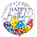 Birthday Balloons and Confetti Gelliball Balloons