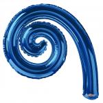 Spiral Kurly Royal Blue Mylars