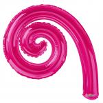 Spiral Kurly Magenta Mylars