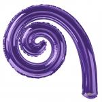 Spiral Kurly Purple Mylars