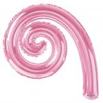 Spiral Kurly Pink Mylars