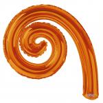 Spiral Kurly Orange Mylars