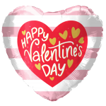 *9" Valentine Foil Balloon with Valve – 10 pack