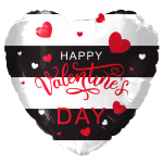 *9" Valentine Foil Balloon with Valve – 10 pack