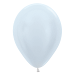 5-inch Sempertex Pearl White - 100 ct.