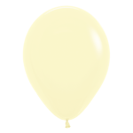 11-inch Sempertex Pastel Matte Yellow - 100 ct.