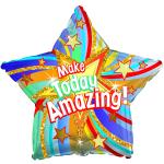 9" Make Today Amazing Foil Balloon – 10 pack
