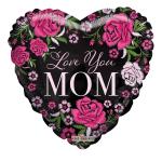 Packaged Love You Mom Foil Balloon – 5 pack