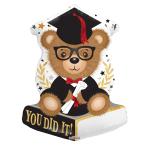 Packaged Graduation Bear balloons - 5 pack