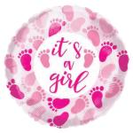 *Baby Girl Foil Balloon – 10 pack