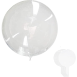 36" Bobo balloons - clear