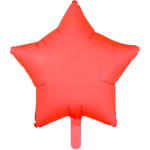 Neon Red Star 18" Balloon - 10 pack