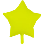 Neon Yellow Star Balloon – 10 pack
