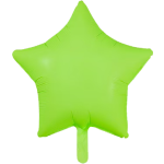 Neon Green Star 18" Balloon - 10 pack