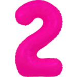 34" Neon Pink Number 2