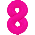 Neon Pink 34 inch Number 8