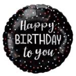 *9" Birthday Foil Balloon with Valve – 10 pack