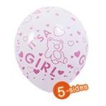 Baby Girl Latex Balloons – 100 ct.