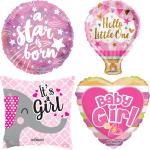 *30 Assorted Baby Girl Foil Balloons