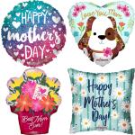 *100 Assorted Mother's Day Foil Balloons