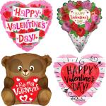 **100 Assorted Valentine Foil Balloon