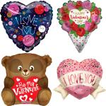 *240 Assorted Valentine and Love Foil Balloon
