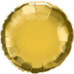 32" Gold Round Foil Balloon – 5 pack