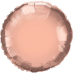 32" Rose Gold Round Foil Balloon – 5 pack