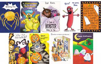*120 Assorted Wrapped Halloween Cards