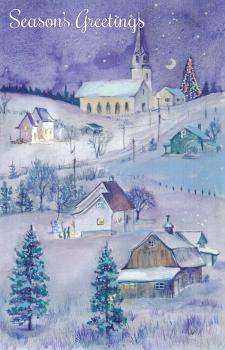 Wrapped Happy Holidays Card (12 pack)